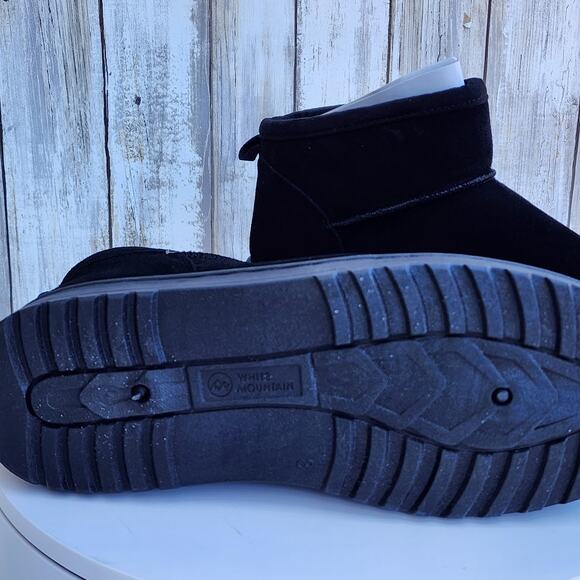 White Mountain Women's Inspo Booties - Size 8 - Black Suede - Picture 8 of 10